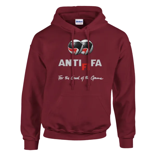Hoodie "ANTIFIFA" Grenat