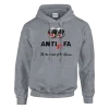 Hoodie "ANTIFIFA" Gris Chiné Anthracite