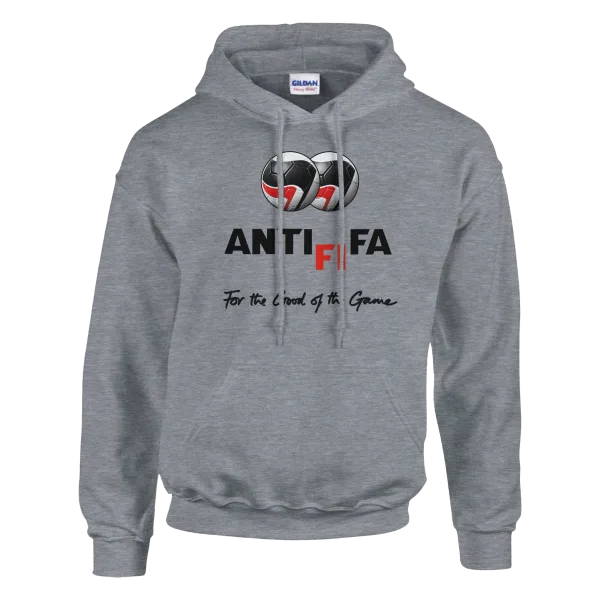 Hoodie "ANTIFIFA" Gris Chiné Anthracite
