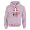 Hoodie "Attention Kinder bueno" Rose Pâle