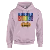 Hoodie "Burger Queer" Rose Pâle
