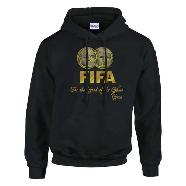 Hoodie "For the good of the gain" Noir