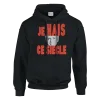 Hoodie "Je hais ce siècle" Noir