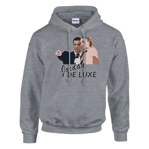 Hoodie "Jordan De Luxe" Gris Chiné Anthracite