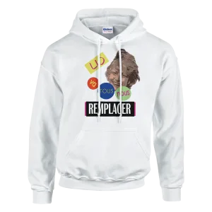 Hoodie "LIO va tous nous remplacer" Blanc