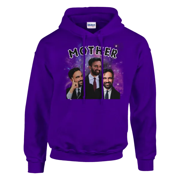 Hoodie "Mother Mamdani" Mauve