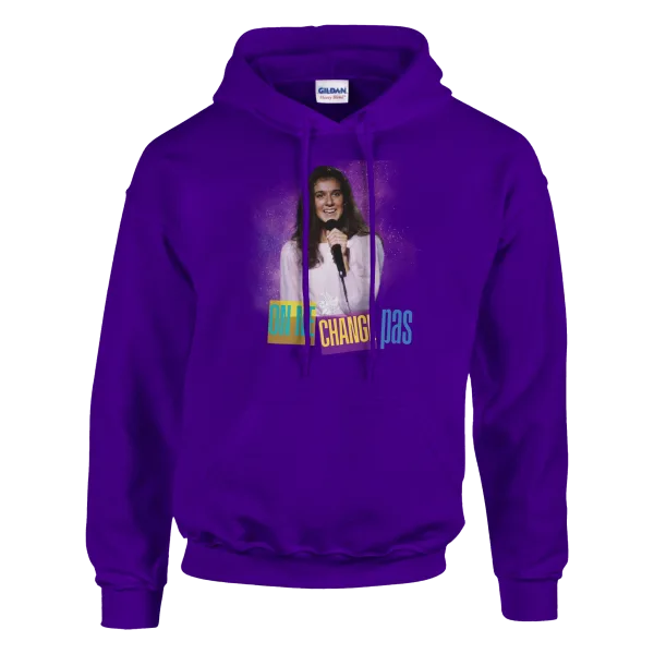 Hoodie "On ne change pas" Mauve