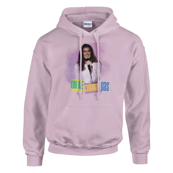Hoodie "On ne change pas" Rose Pâle