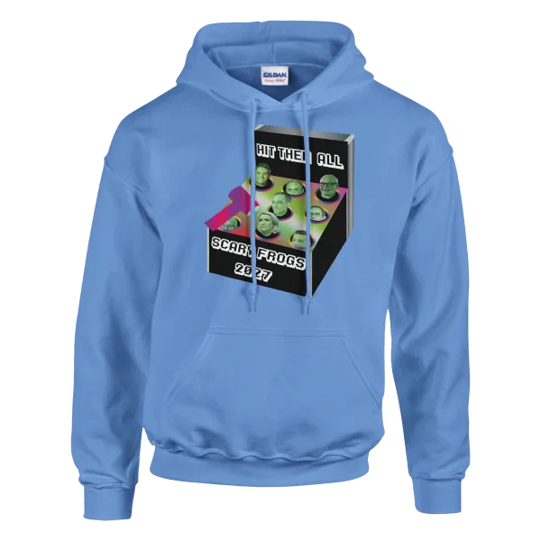 Hoodie "Scary Frogs 2027" Bleu ciel