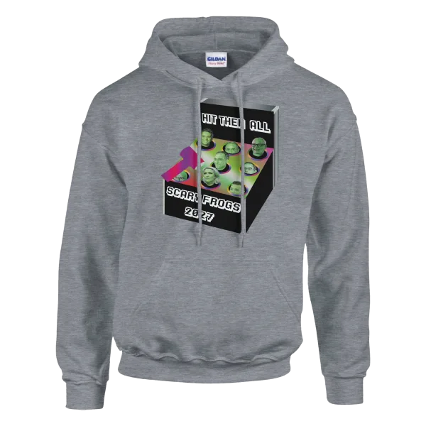 Hoodie "Scary Frogs 2027" Gris Chiné Anthracite