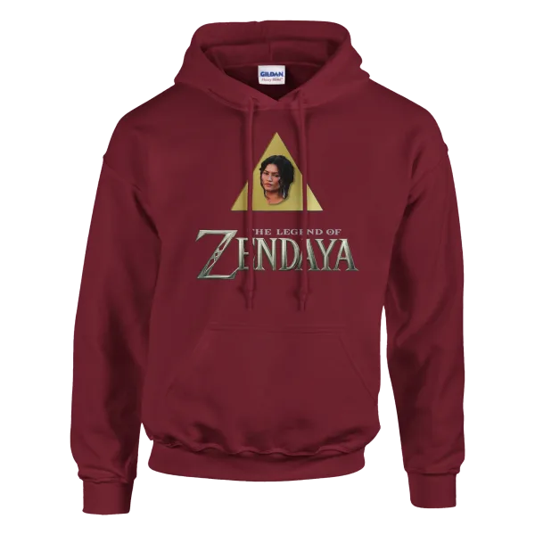 Hoodie "The Legend of Zendaya" Grenat