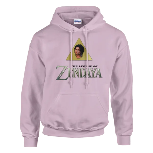 Hoodie "The Legend of Zendaya" Rose Pâle