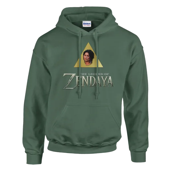 Hoodie "The Legend of Zendaya" Vert Treillis