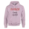 Hoodie "Viannon" Rose Pâle