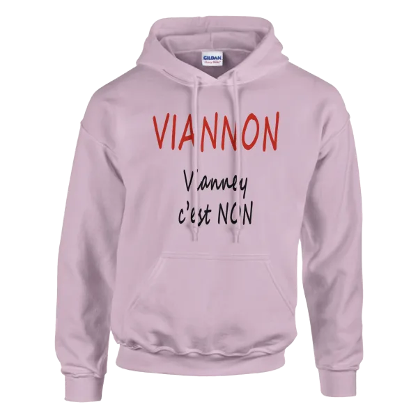 Hoodie "Viannon" Rose Pâle