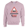 Sweat "Attention Kinder bueno" Rose Pâle