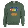 Sweat "Burger Queer" Vert Treillis Sweat "Burger Queer" Vert Treillis