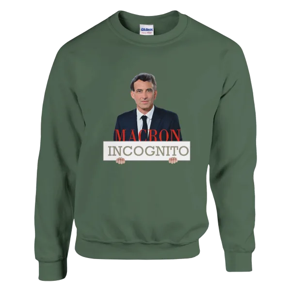 Sweat "Macron Incognito" Vert Treillis