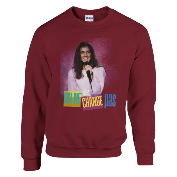 Sweat "On ne change pas" Grenat