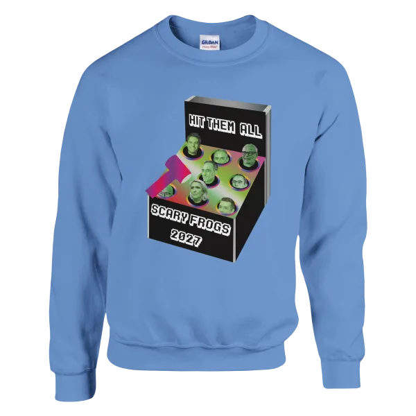 Sweat "Scary Frogs 2027" Bleu ciel Sweat "Scary Frogs 2027" Bleu ciel