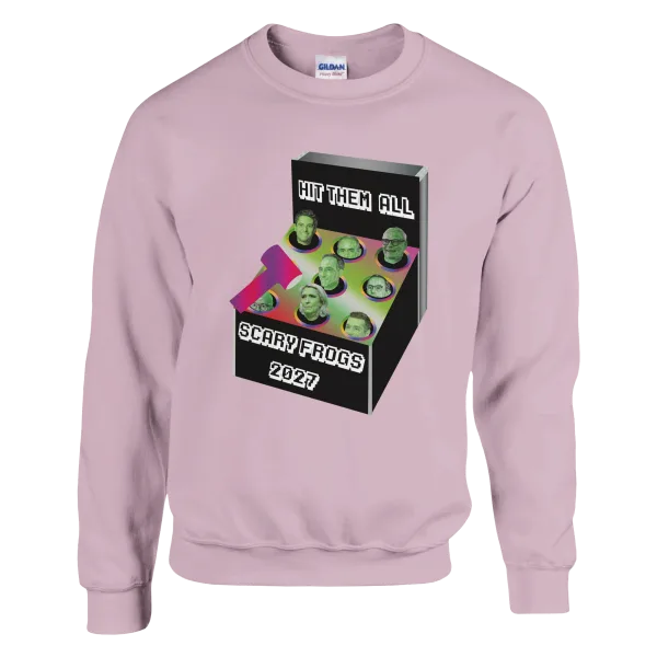 Sweat "Scary Frogs 2027" Rose Pâle Sweat "Scary Frogs 2027" Rose Pâle