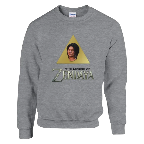 Sweat "The Legend of Zendaya" Gris Chiné Anthracite