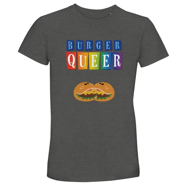 T-Shirt "Burger Queer" Gris chiné