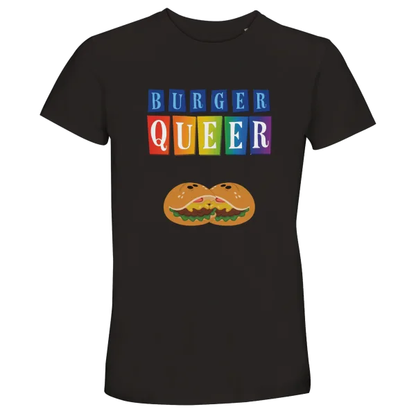 T-Shirt "Burger Queer" Noir