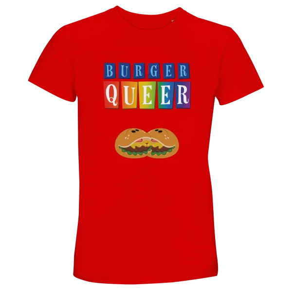 T-Shirt "Burger Queer" Rouge