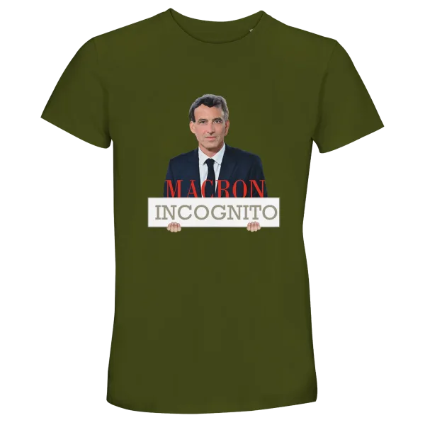 T-Shirt "Macron Incognito" Vert Treillis