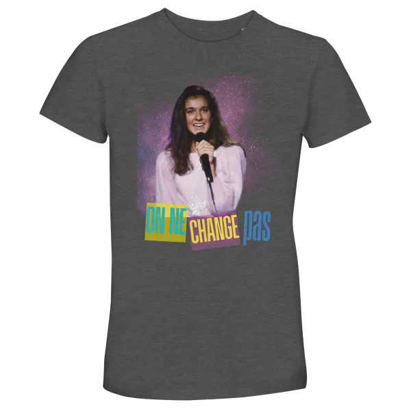 T-Shirt "On ne change pas" Gris chiné