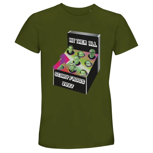 T-Shirt "Scary Frogs 2027" Vert Treillis T-Shirt "Scary Frogs 2027" Vert Treillis