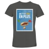T-Shirt "Un p'tit turc en plus" Gris chiné T-Shirt "Un p'tit turc en plus" Gris chiné