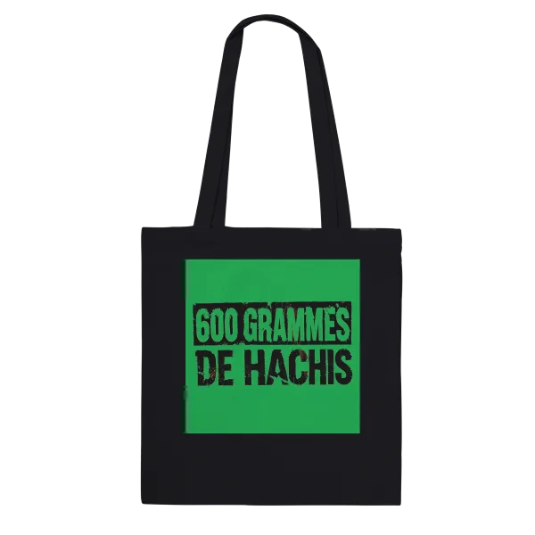 Tote Bag "600g de hachis" Noir