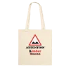 Tote Bag "Attention Kinder bueno" Écru