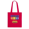 Tote Bag "Burger Queer" Rouge