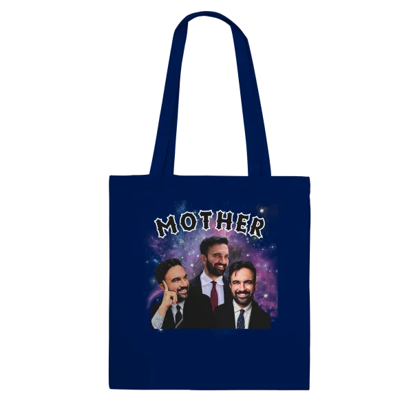 Tote Bag "Mother Mamdani" Bleu marine